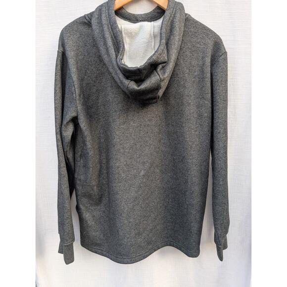 Hollywood The Jean People Mens Fleece Lined Funnel Neck Hoodie Sz M Charcoal - Picture 5 of 9